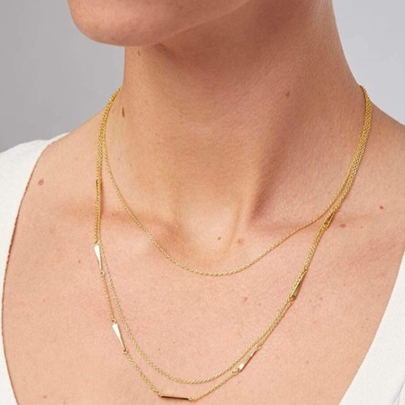 NEW✨GORJANA Layered Gold Necklace✨ - Picture 2 of 5